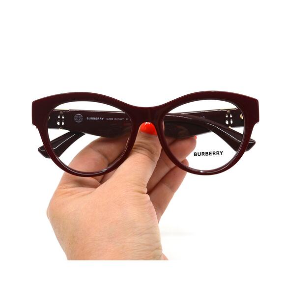 NEW BURBERRY BE2404F 4119 BORDEAUX AUTHENTIC EYEGLASSES FRAME - Picture 12 of 13